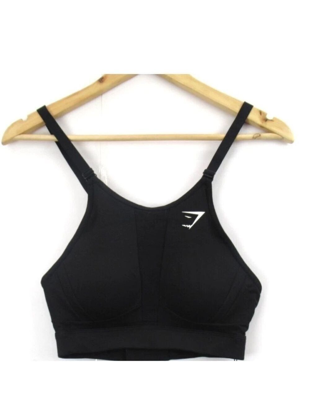 Gymshark Black High Neck Sports Bra Small